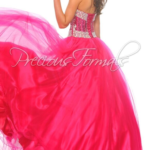 POSH PRECIOUS O10513 SZ-8 PINK DRESS STRAPLESS/PROM/SPECIAL OCCASION GOWN - Picture 3 of 8